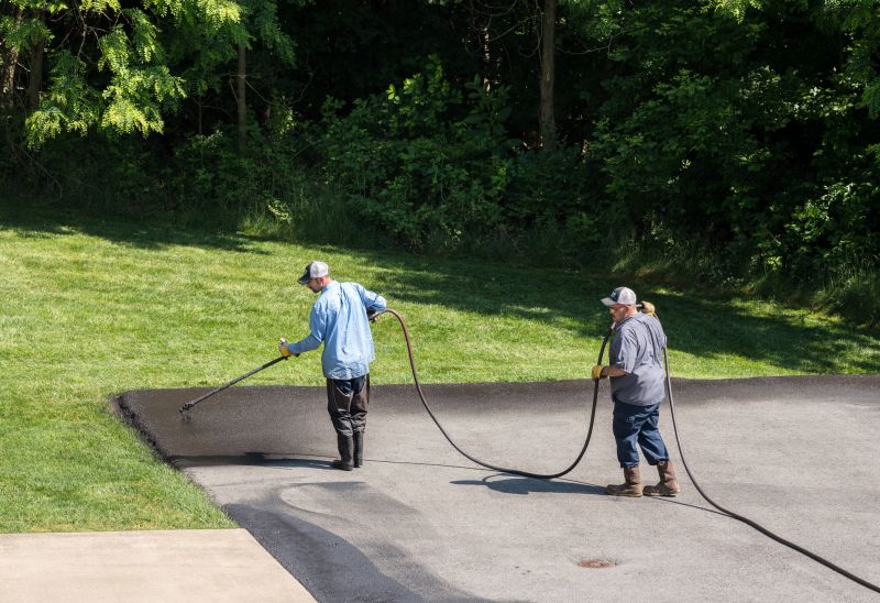 Local Asphalt Sealcoating pros at work