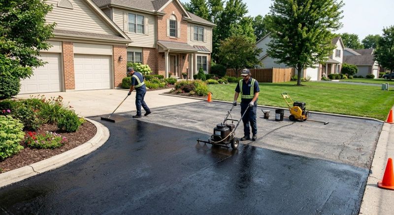 Asphalt Slurry Sealing in Greenville, SC