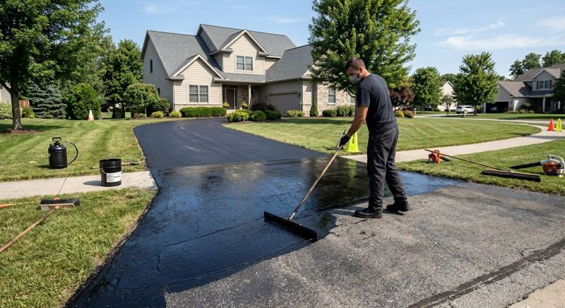 Blacktop Driveway Sealing in Grand Rapids, MI